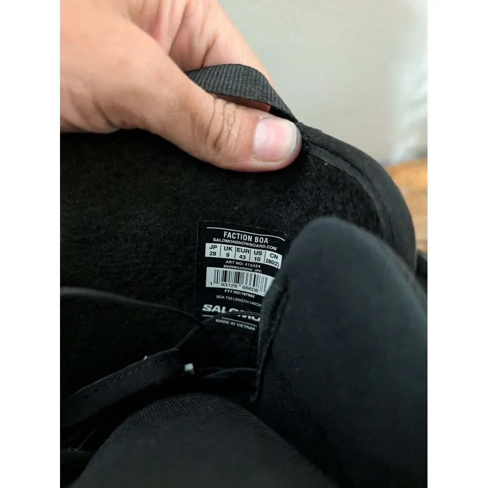 SALOMON FACTION BOA Snowboard Boots‎ Women's US 10/ EUR 43 /UK9